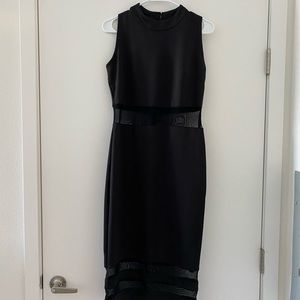 Kardashian Kollection Black Midi Dress